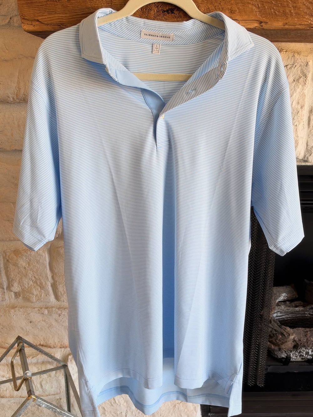 Fairway & Greene Light Blue Short-Sleeve Polo Shirt